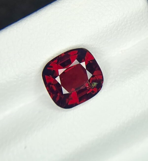 Vivid Red Cushion Cut Natural Spinel Gemstone for Jewellery Collection