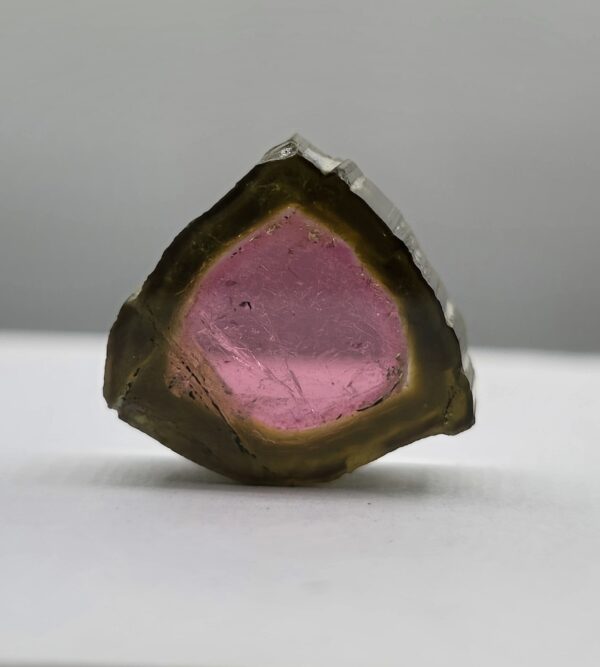 Watermelon Tourmaline Slice for Jewelry Collection