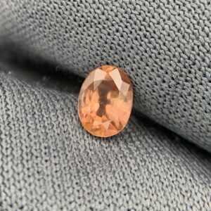 Natural Beautiful Oval Shape 0.82 Carat's Orangish Color Sapphire Stone
